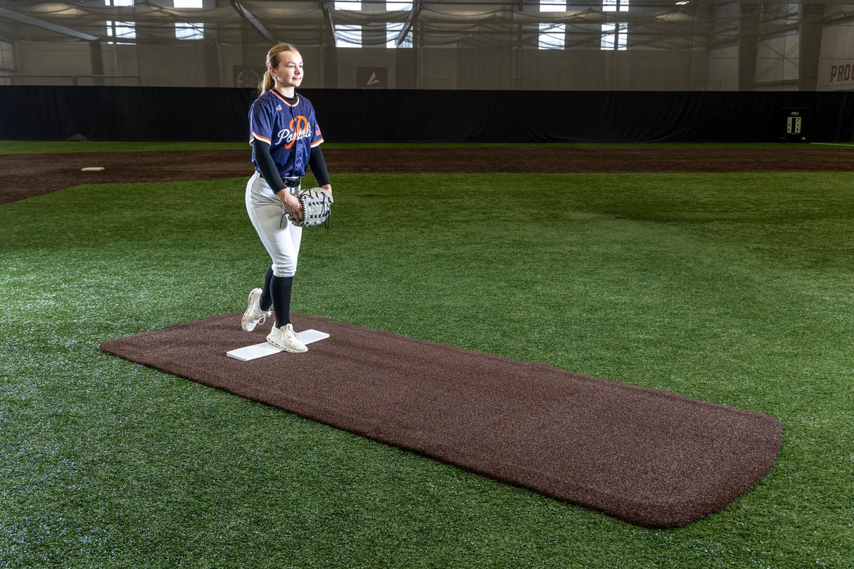 Portolite Baseball Pro Spiked Game Mat with No Lines-1
