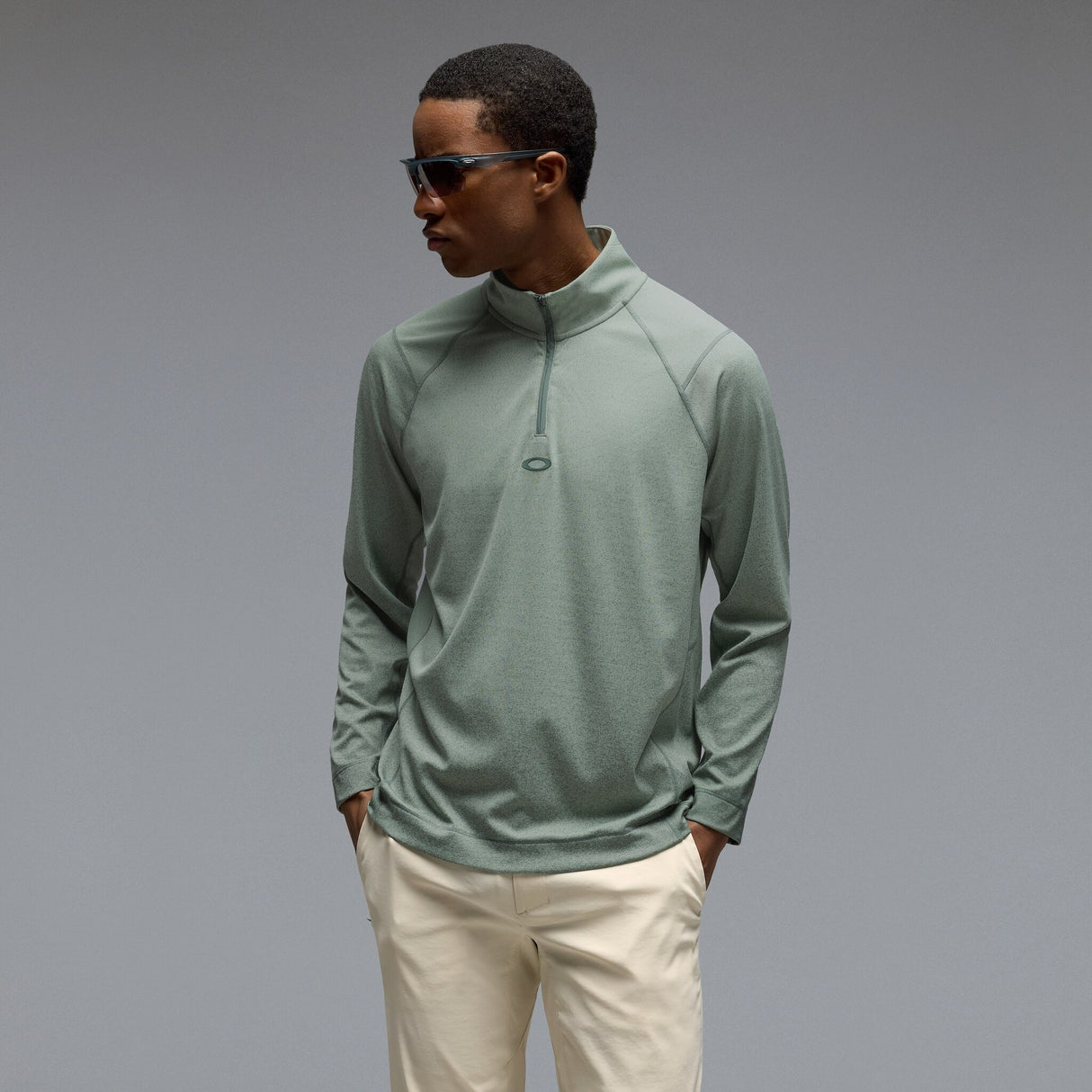 Oakley Men's C1 Jacquard Quarter Zip Sweatshirt-7