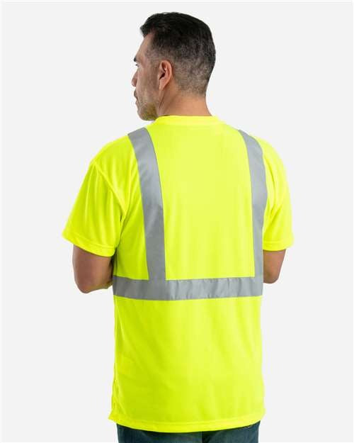 Berne Apparel Men's Hi-Vis Class 2 Performance Pocket T-Shirt-3