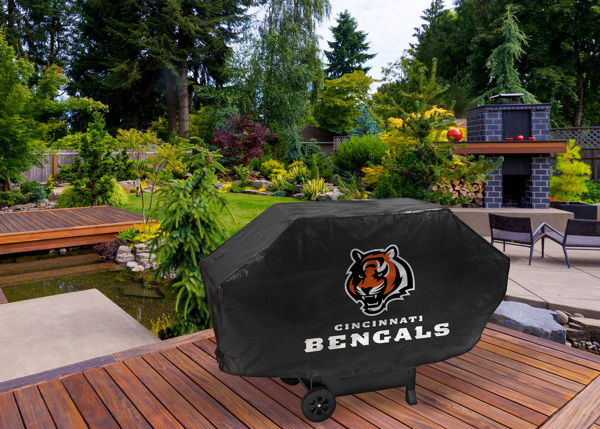 Rico Industries NFL Cincinnati Bengals Black Deluxe Grill Cover-1