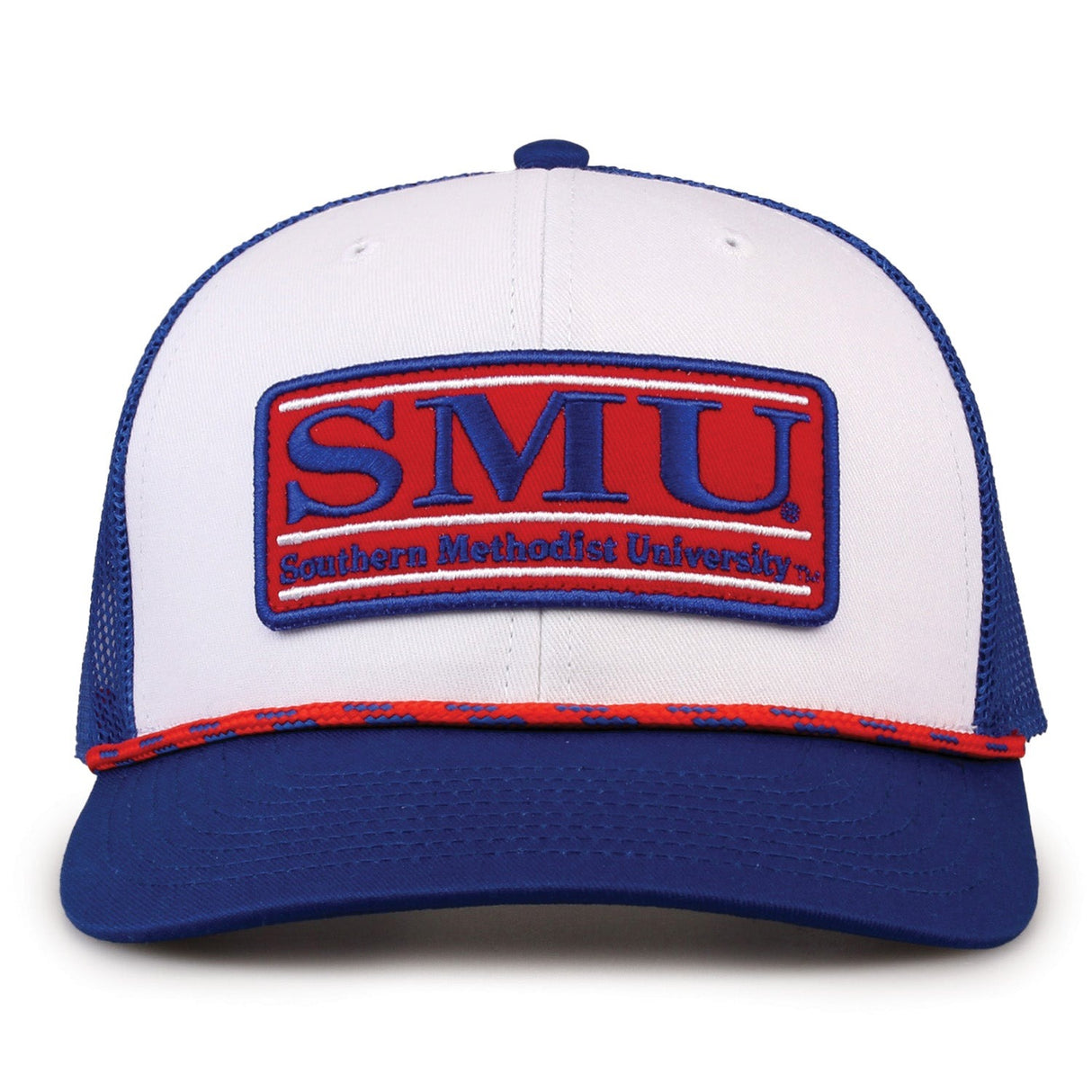 The Game Headwear Southern Methodist Rope Trucker Hat