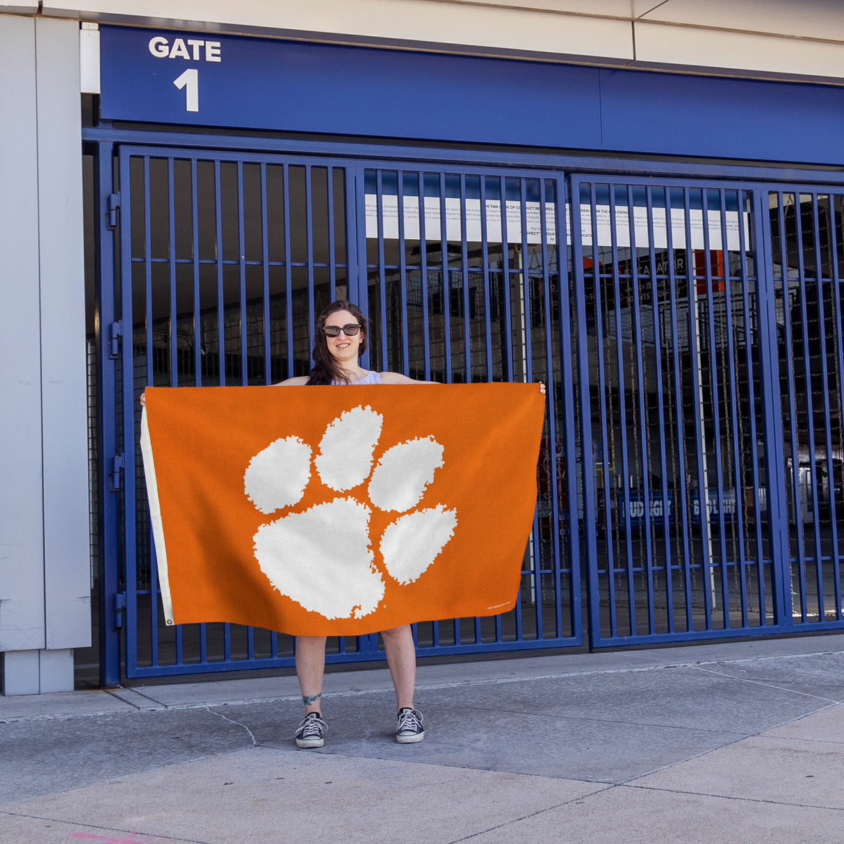 Rico Industries NCAA Clemson Tigers Orange 3' x 5' Banner Flag-4