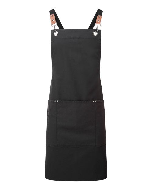 Artisan Collection by Reprime Clip & Clasp Cross-Back Bib Apron-4
