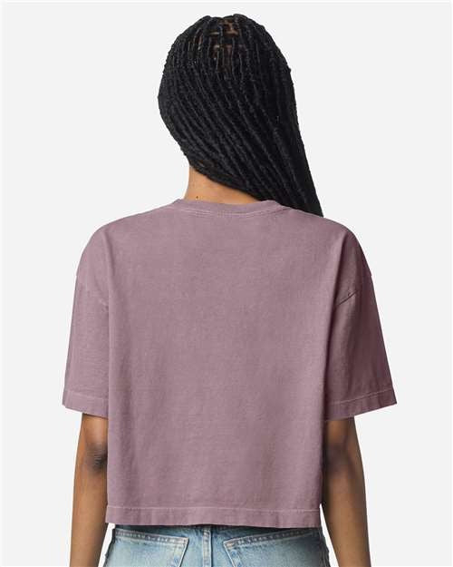 American Apparel Women's Garment-Dyed Heavyweight Cropped Tee-5
