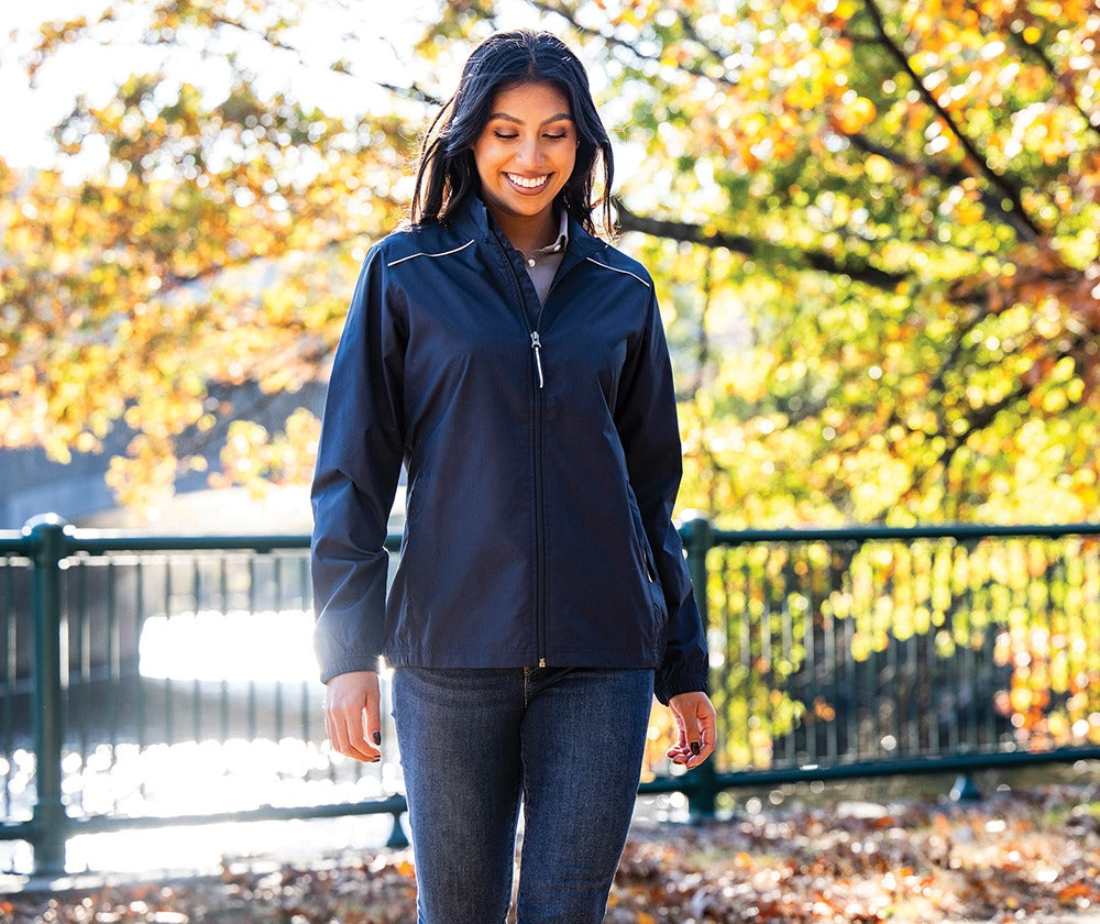 Charles River Women's Skyline Pack-N-Go Full Zip Reflective Jacket-3