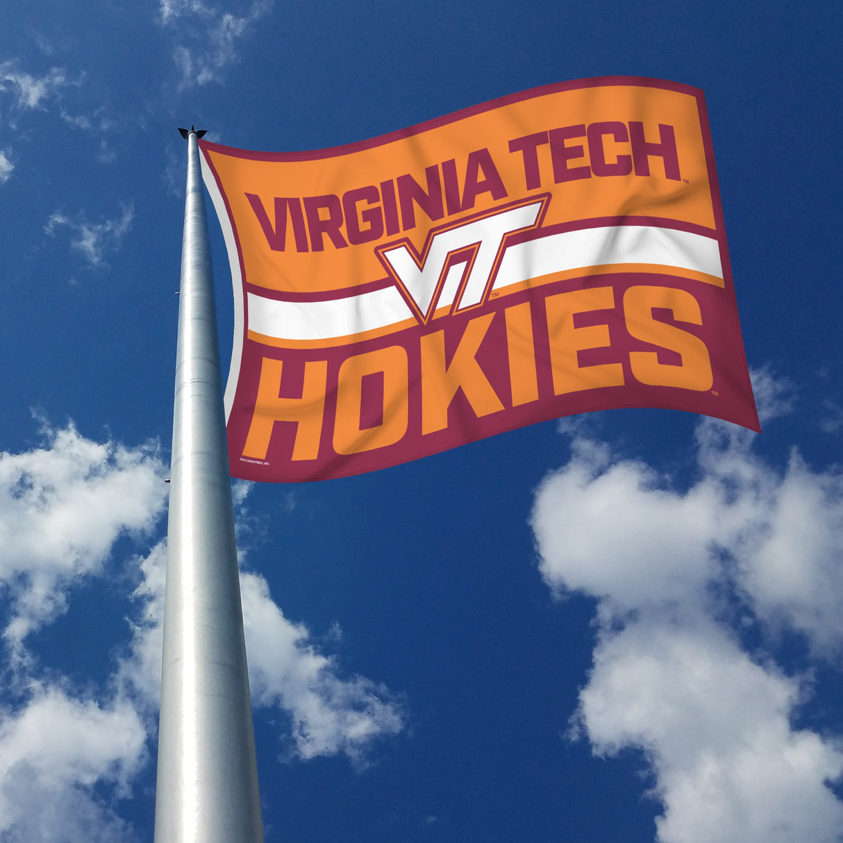 Rico Industries NCAA Virginia Tech Hokies Bold 3' x 5' Banner Flag-2
