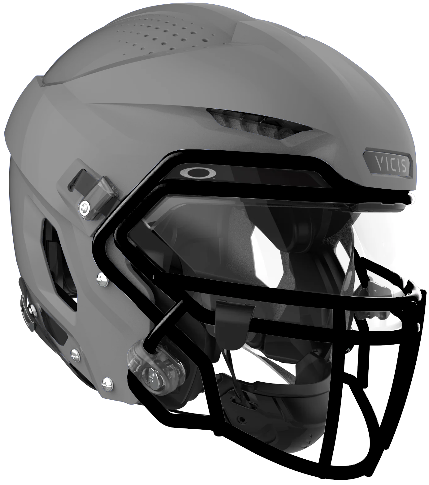 Vicis Adult Zero2 Elite Trench Football Helmet with Titanium Facemask & Oakley Eyeshield Football Helmets Adult