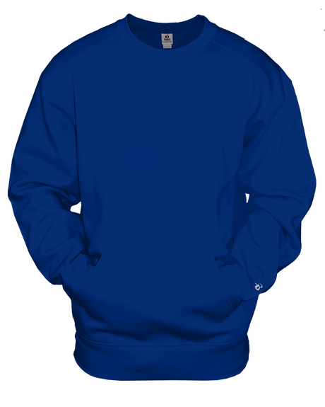 Badger Men's Pocket Crew Sweatshirt with Pouch Pocket Mens Apparel Sweatshirts & Fleece
