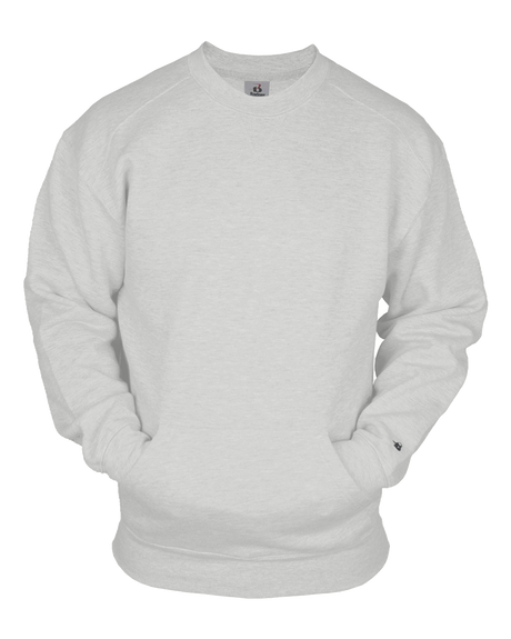 Badger Men's Pocket Crew Sweatshirt with Pouch Pocket Mens Apparel Sweatshirts & Fleece