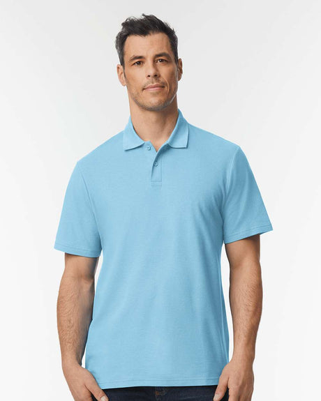 Gildan Men's Softstyle Pique Polo 64800 Mens Apparel Shirts & Tops