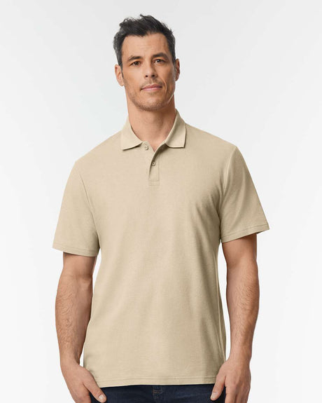 Gildan Men's Softstyle Pique Polo 64800 Mens Apparel Shirts & Tops