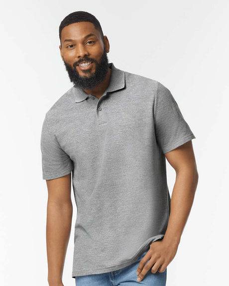 Gildan Men's Softstyle Pique Polo 64800 Mens Apparel Shirts & Tops