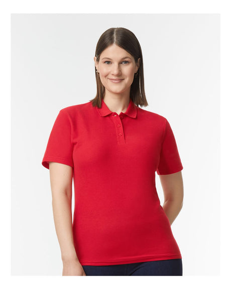 Gildan Women's Softstyle Pique Polo 64800L Womens Apparel Shirts & Tops