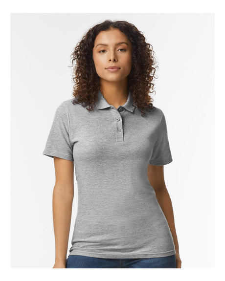 Gildan Women's Softstyle Pique Polo 64800L Womens Apparel Shirts & Tops