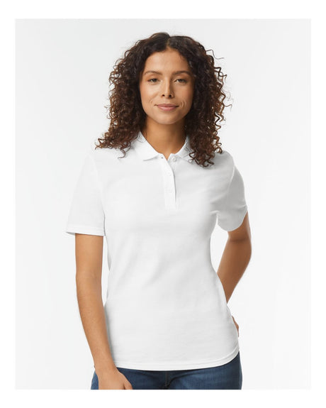 Gildan Women's Softstyle Pique Polo 64800L Womens Apparel Shirts & Tops