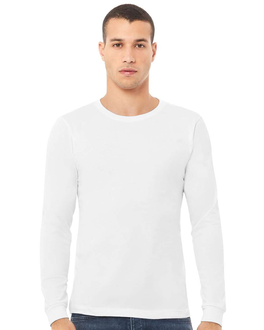 BELLA + CANVAS Men's Jersey Long Sleeve Tee - Plus Mens Apparel Shirts & Tops