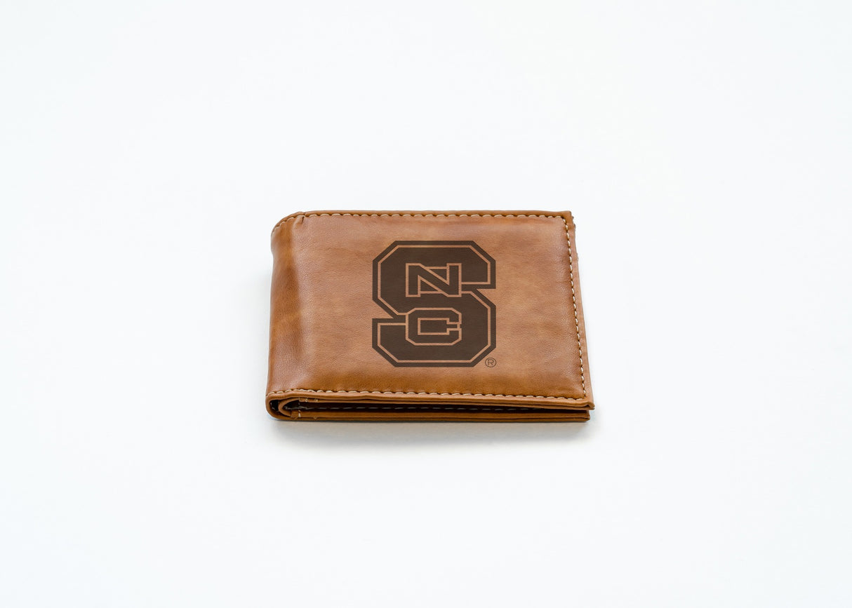 Rico Industries NCAA North Carolina State Wolfpack Laser Engraved Billfold Wallet-2