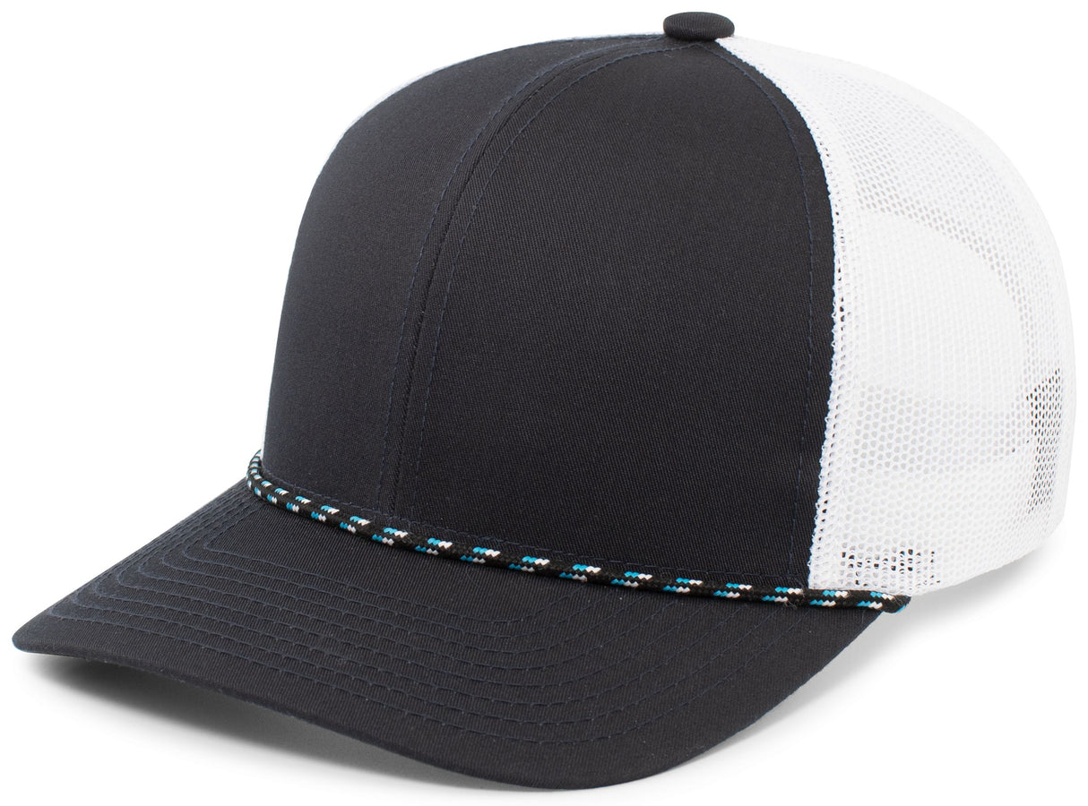 Pacific Headwear Trucker Snapback Braid Cap Unisex Accessories Hats & Caps