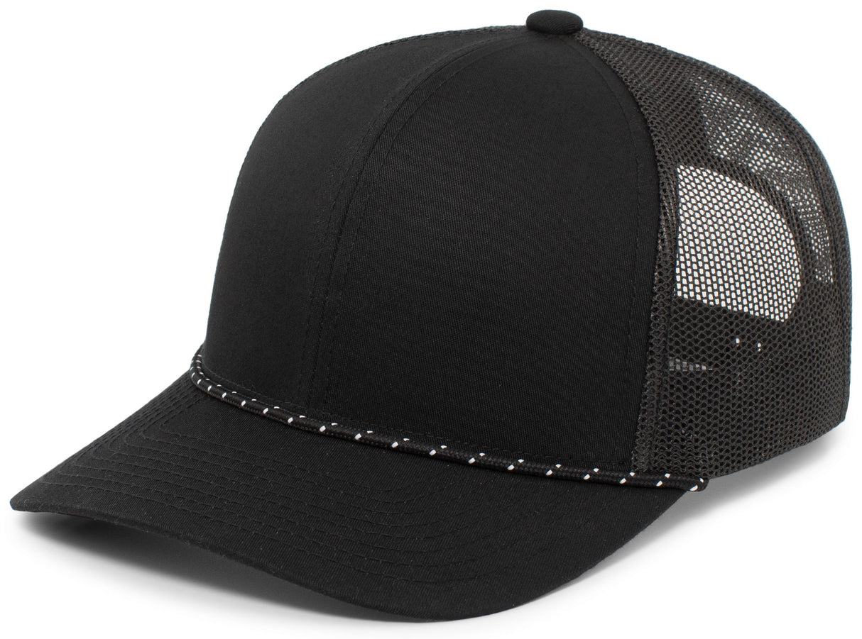 Pacific Headwear Trucker Snapback Braid Cap Unisex Accessories Hats & Caps