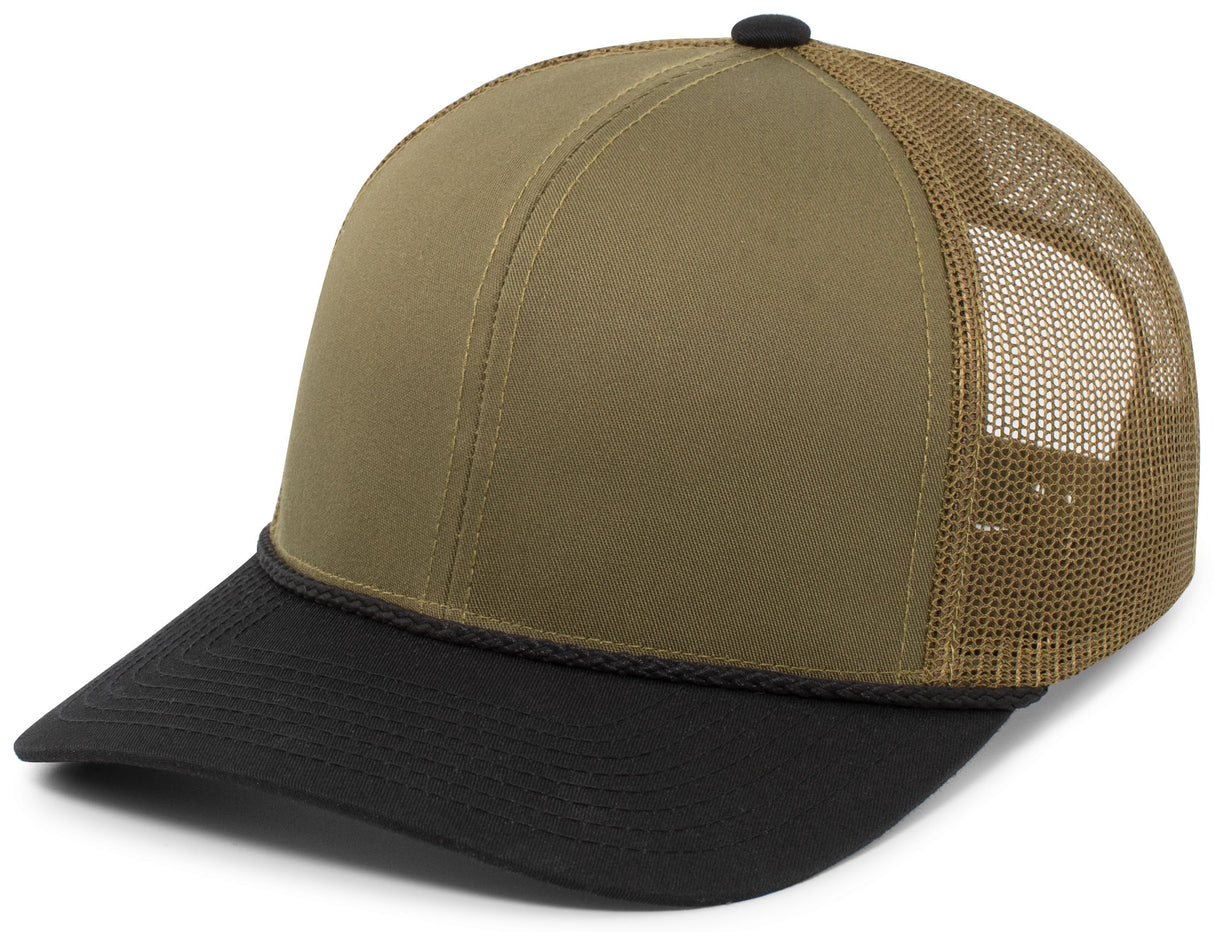 Pacific Headwear Trucker Snapback Braid Cap Unisex Accessories Hats & Caps