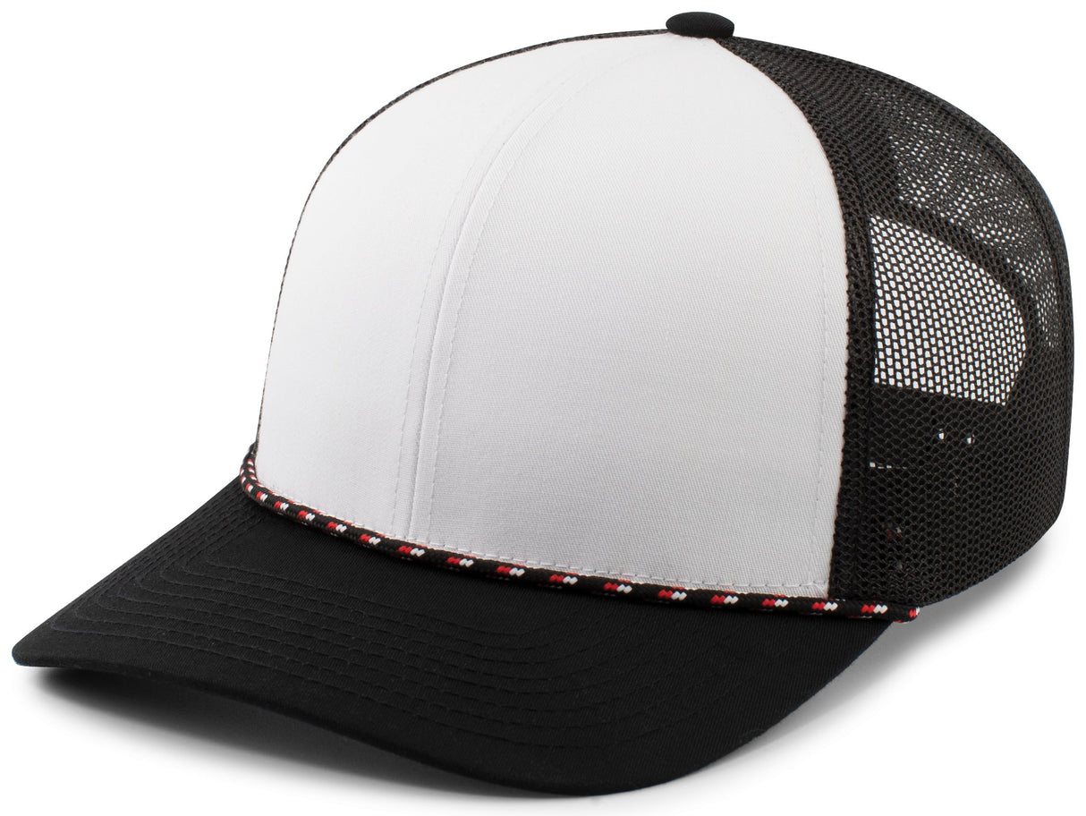 Pacific Headwear Trucker Snapback Braid Cap Unisex Accessories Hats & Caps
