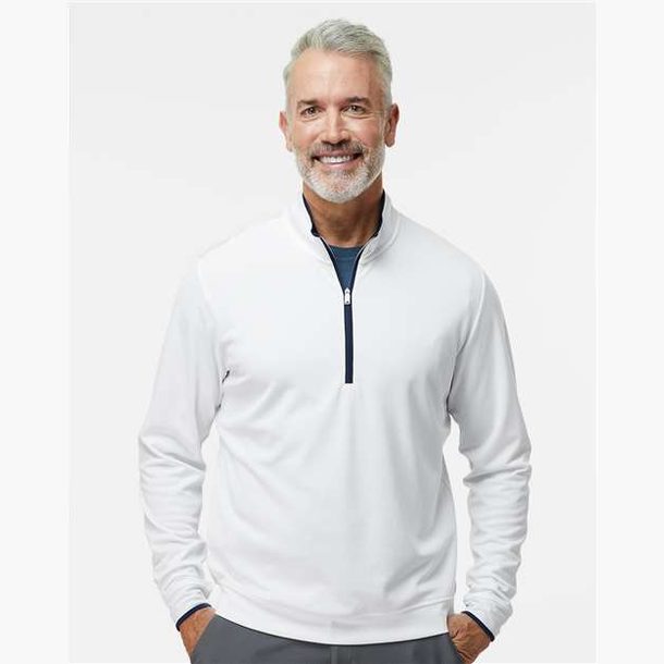 adidas Men's Performance Lightweight Quarter-Zip Pullover Mens Apparel Sweatshirts & Fleece