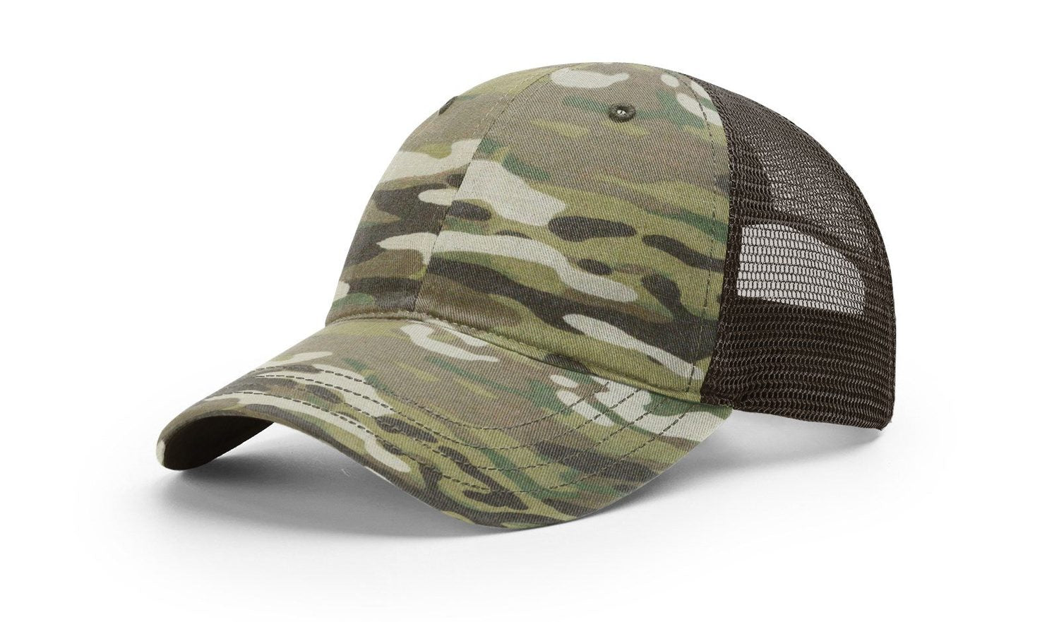 Richardson 111PT Relaxed Tactical Multicam Snapback Hat Unisex Accessories Hats & Caps