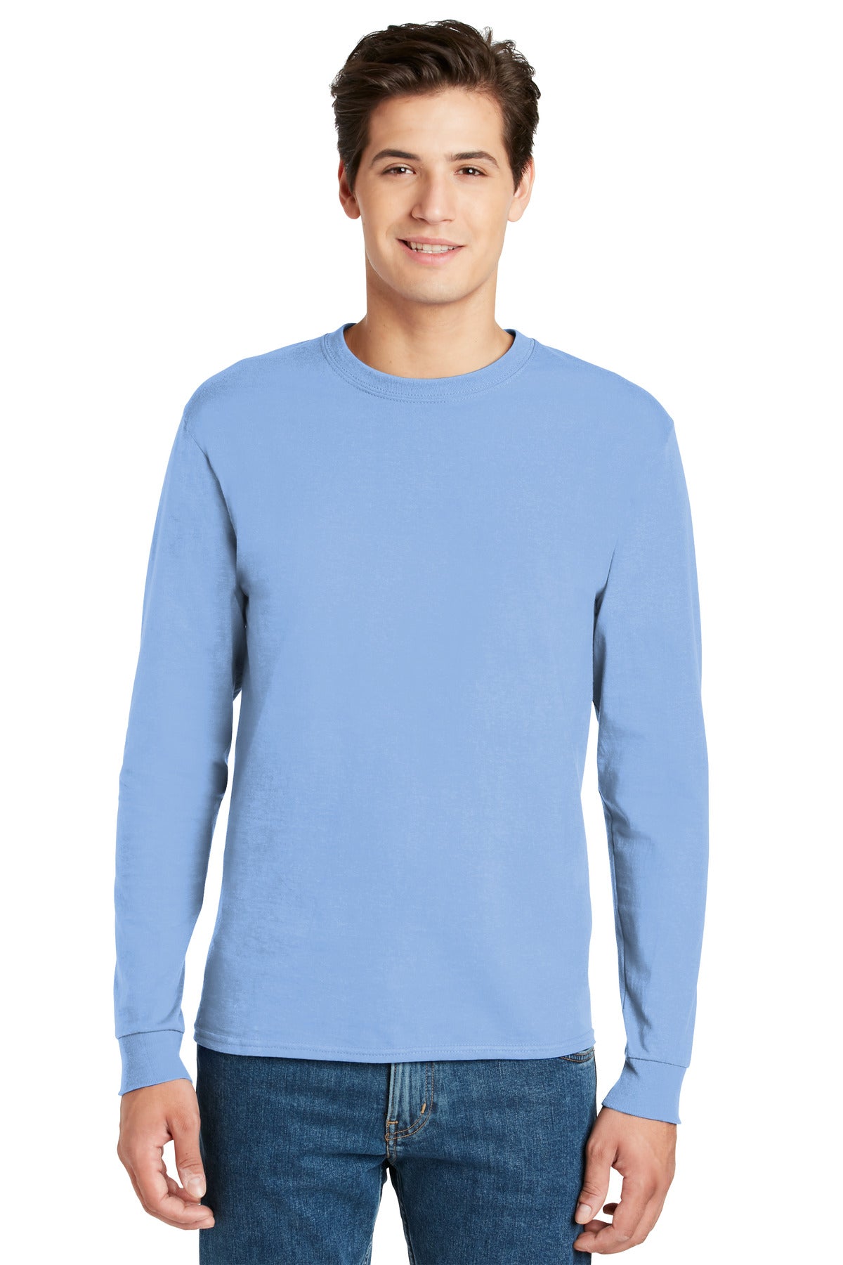 Hanes Men's Authentic 100% Cotton Long Sleeve T-Shirt 5586