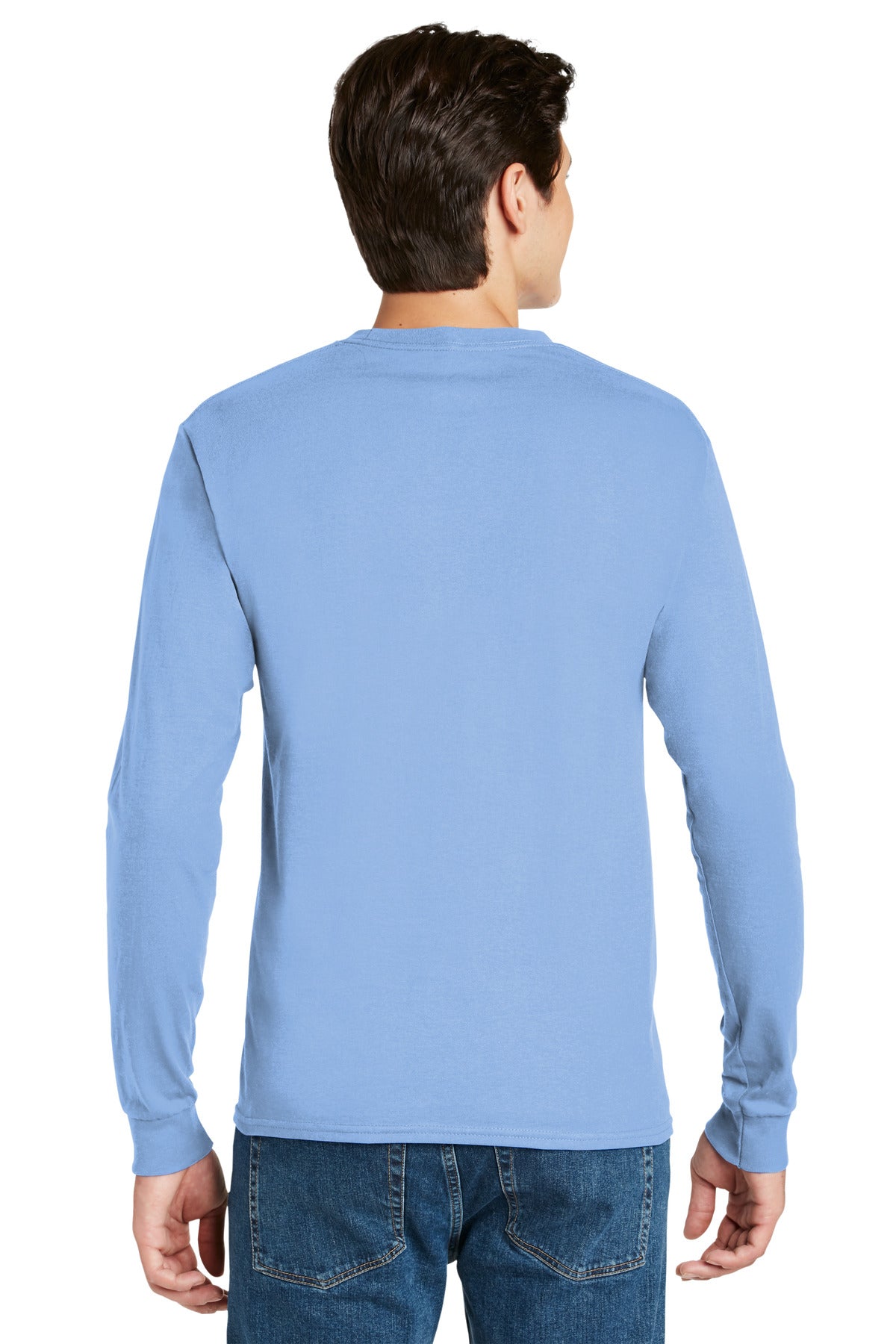 Hanes Men's Authentic 100% Cotton Long Sleeve T-Shirt 5586-2