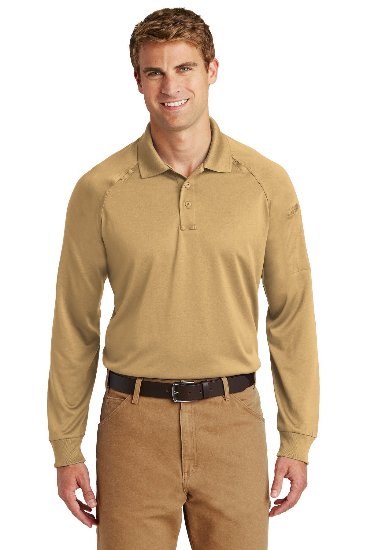 CornerStone Men's Select Long Sleeve Snag-Proof Tactical Polo. CS410LS Mens Apparel Shirts & Tops