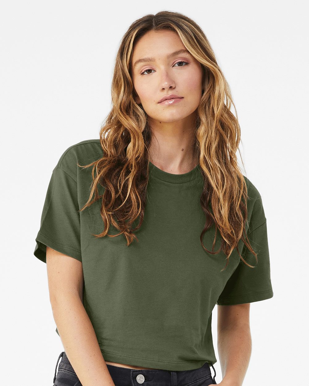 BELLA + CANVAS Women's Jersey Crop Tee BC6482 Womens Apparel Shirts & Tops