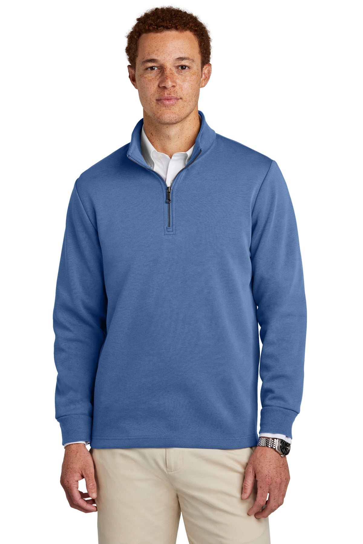 Brooks Brothers Double-Knit 1/4-Zip. BB18206 Corporate Apparel Sweatshirts & Fleece