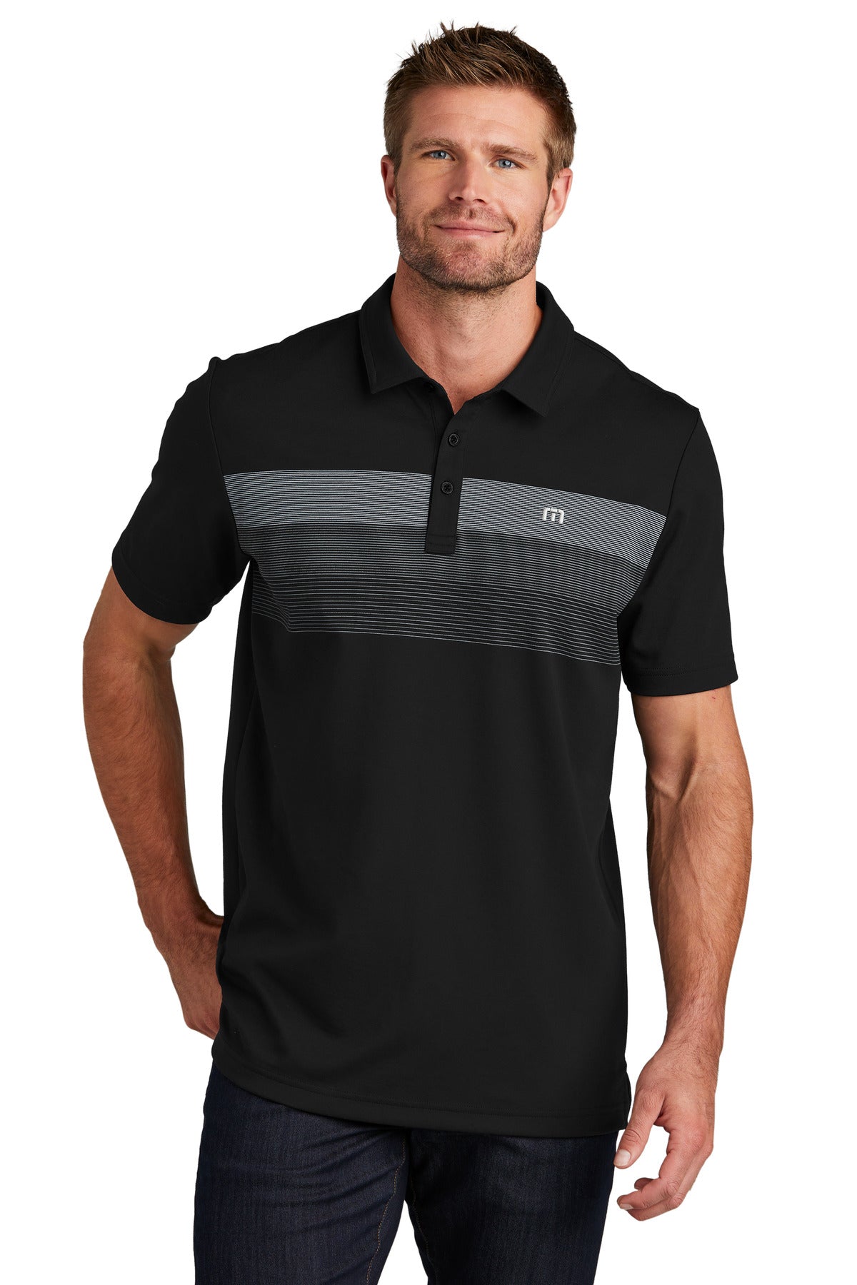 TravisMathew Men's Coastal Chest Stripe Polo TM1MY402