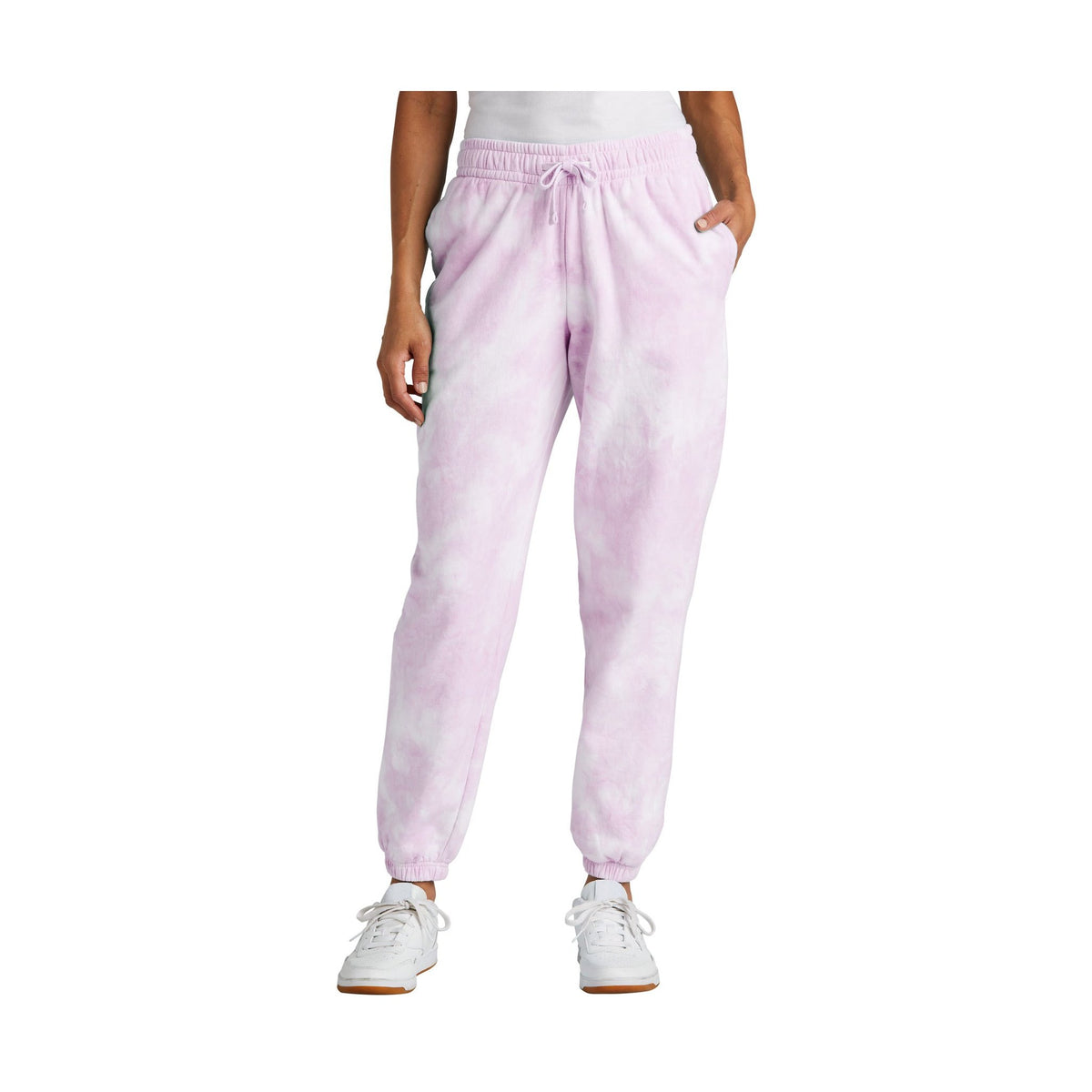 Port & Co Women's Beach Wash Cloud Tie-Dye Sweatpant LPC140P
