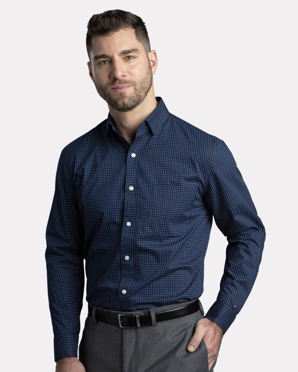 Tommy Hilfiger Men's Polka Dot Shirt Mens Apparel Shirts & Tops