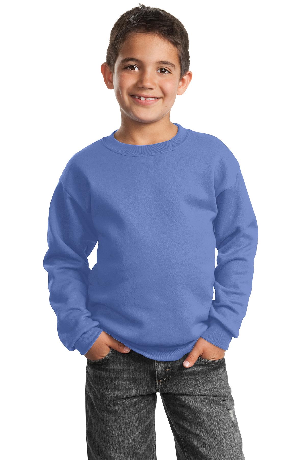 Port & Company - Youth Core Fleece Crewneck Sweatshirt Youth Apparel Hoodies & Sweatshirts