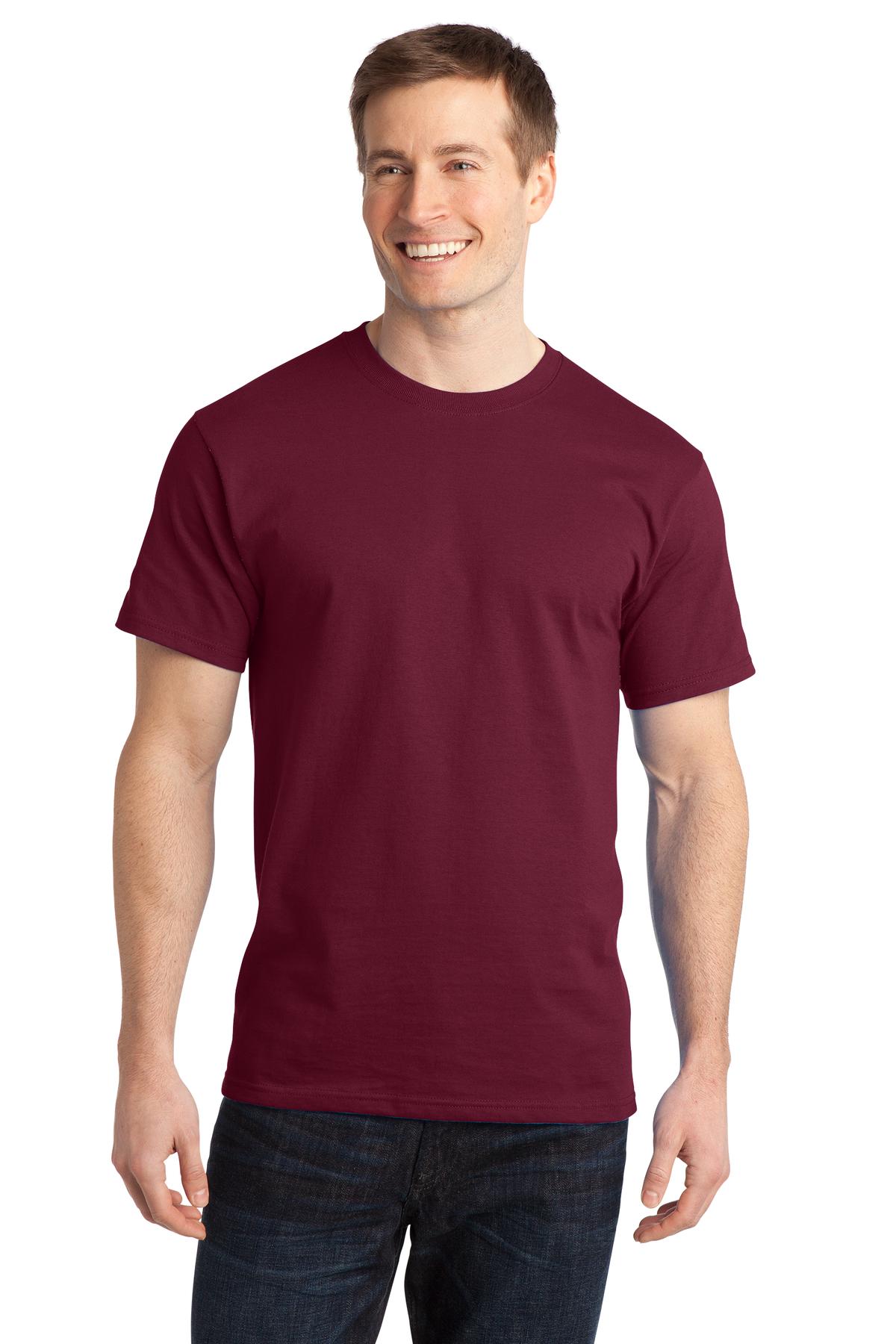 Port & Company - Adult Ring Spun Cotton Tee Mens Apparel Shirts & Tops