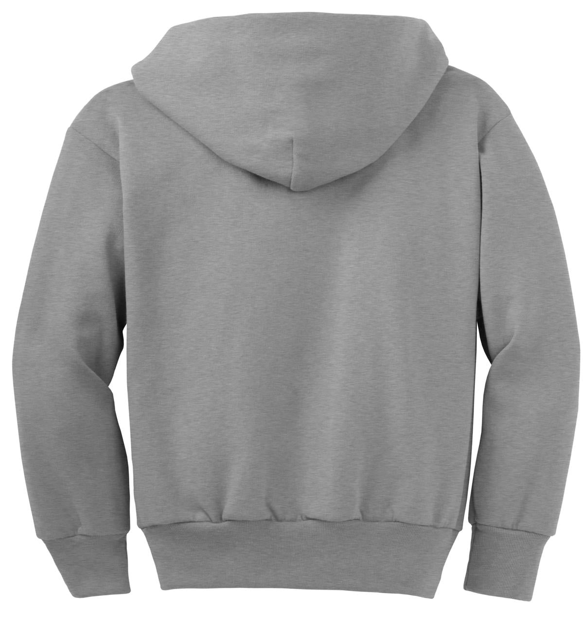 Port & Company Youth Core Fleece Full-Zip Hooded Sweatshirt Youth Apparel Hoodies & Sweatshirts
