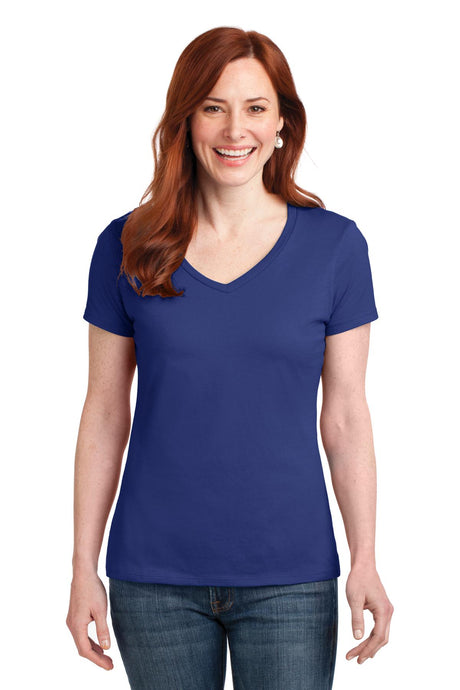 Hanes Women's Perfect-T Cotton V-Neck T-Shirt Womens Apparel Shirts & Tops
