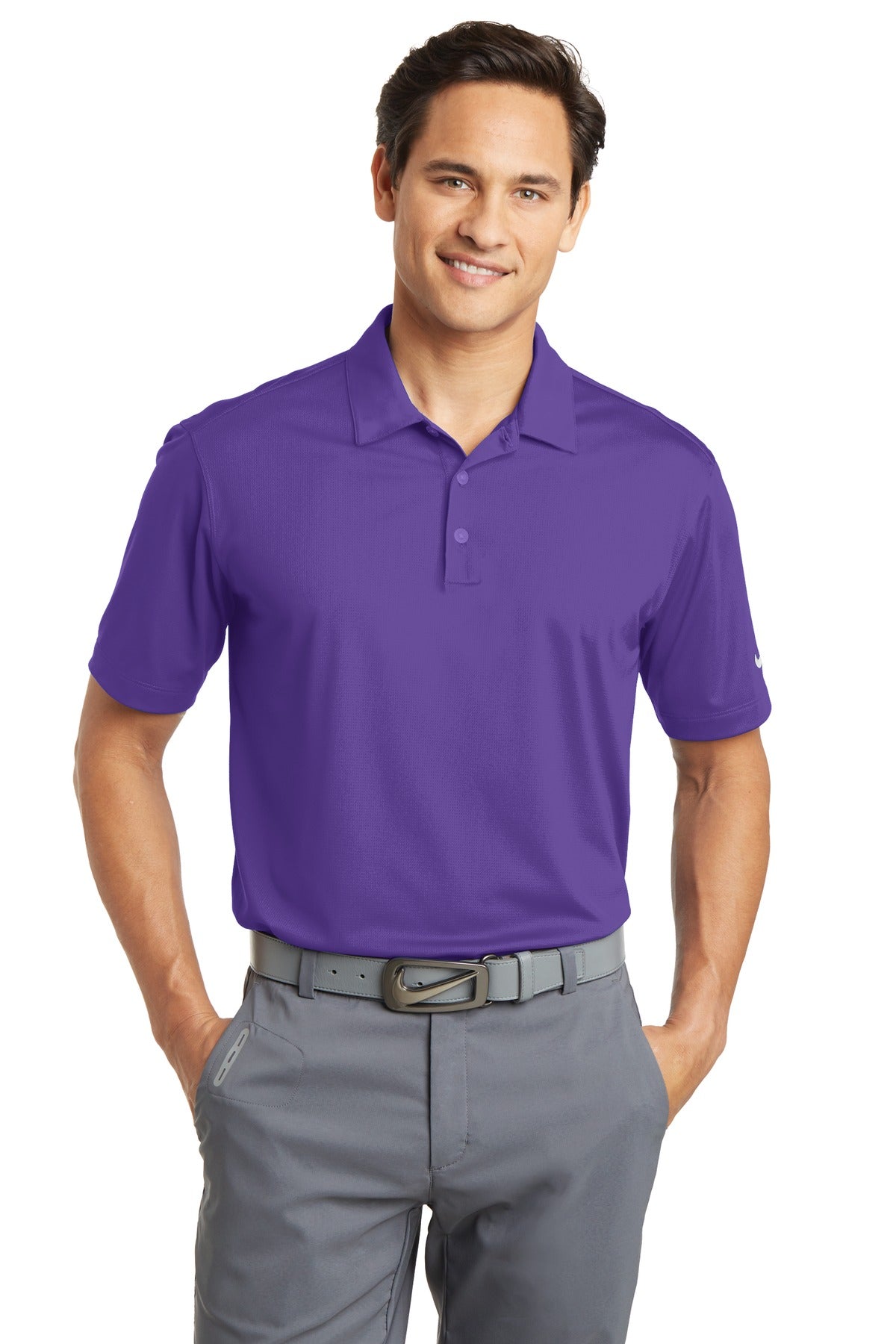 Nike Men's Dri-FIT Vertical Mesh Polo. 637167 Corporate Apparel Shirts & Tops