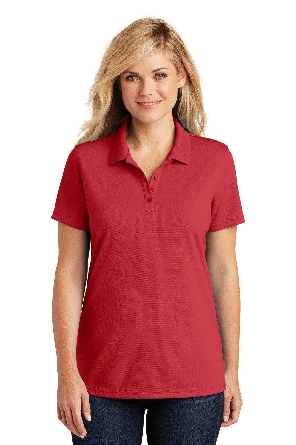 Port Authority Ladies Dry Zone UV Micro-Mesh Polo. LK110 Womens Apparel Shirts & Tops