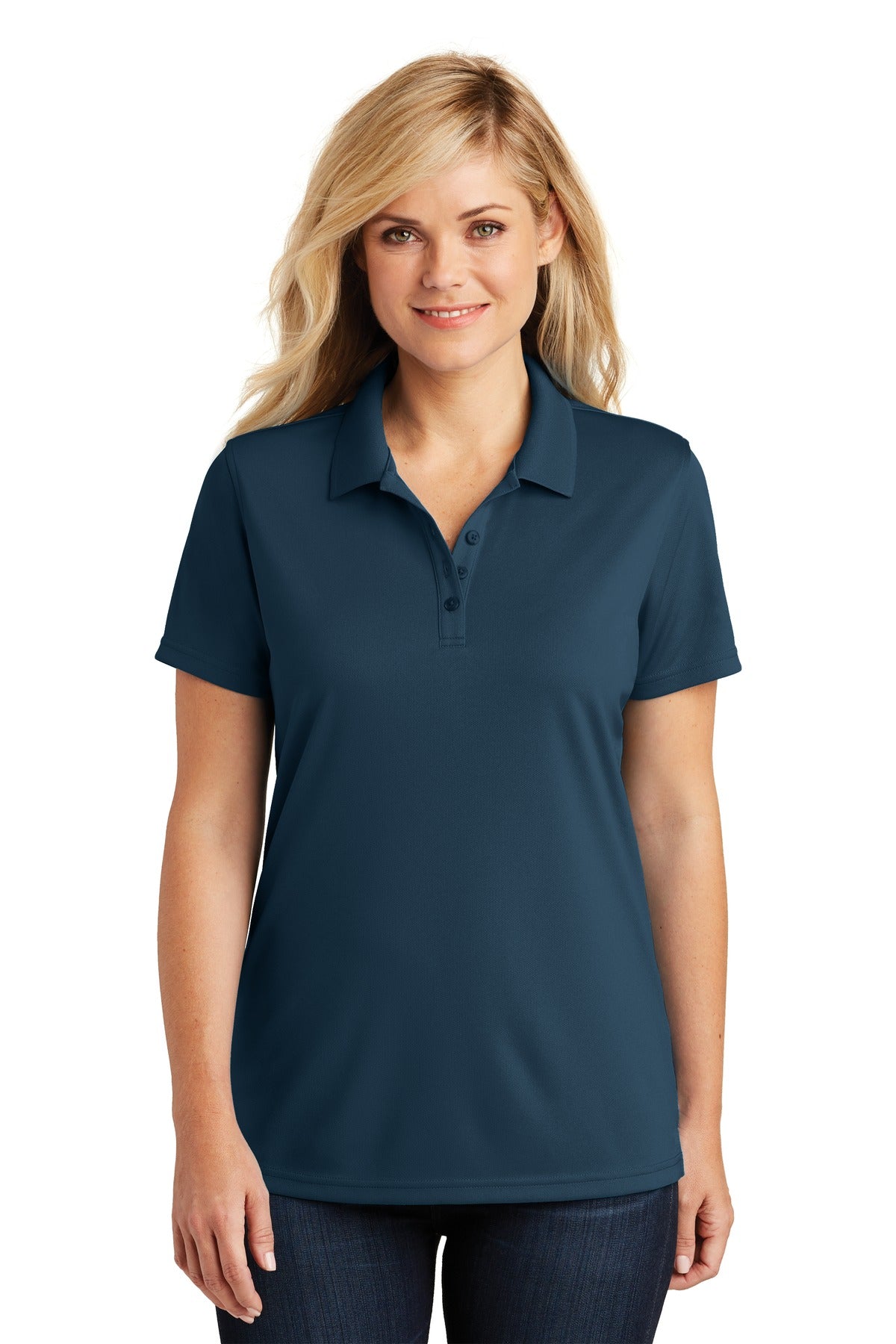 Port Authority Ladies Dry Zone UV Micro-Mesh Polo. LK110 Womens Apparel Shirts & Tops