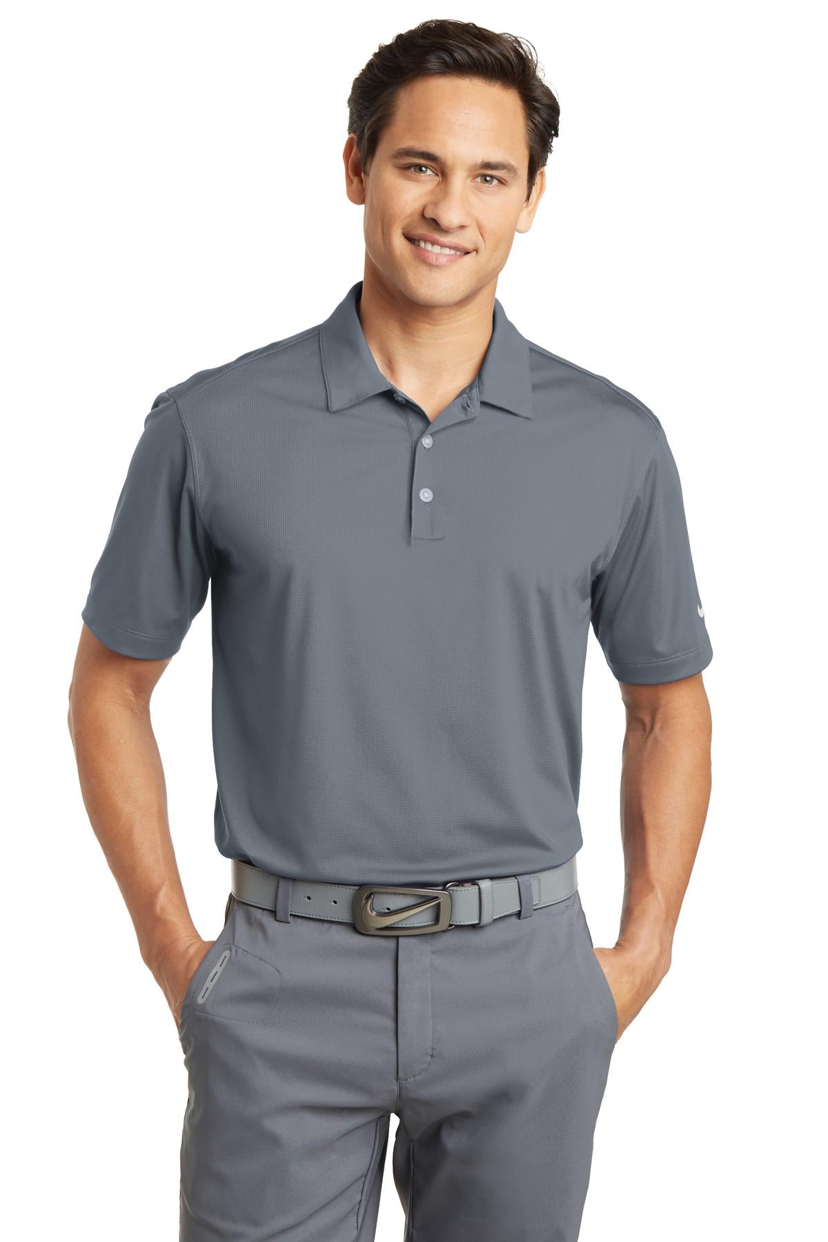 Nike Men's Dri-FIT Vertical Mesh Polo. 637167 Corporate Apparel Shirts & Tops