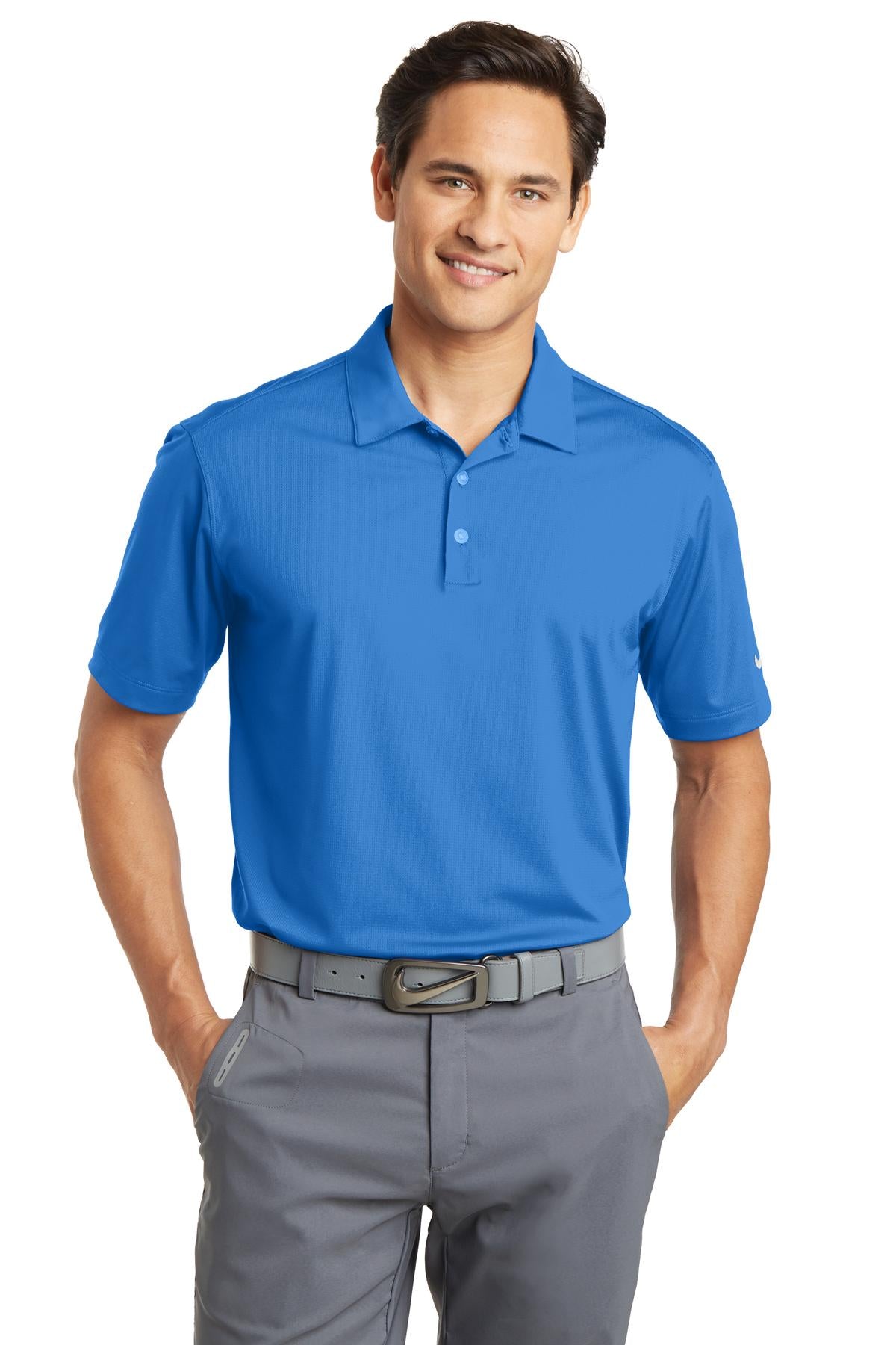 Nike Men's Dri-FIT Vertical Mesh Polo. 637167 Corporate Apparel Shirts & Tops