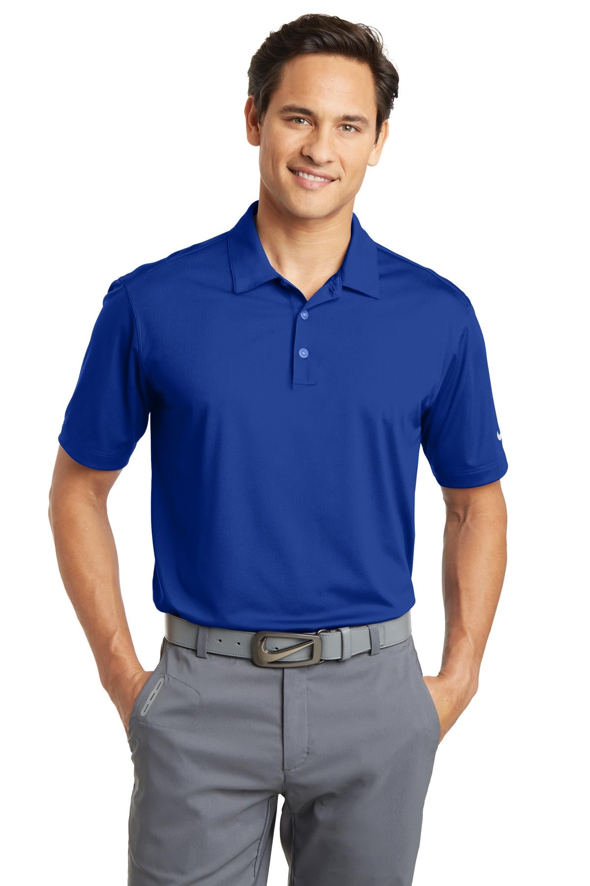 Nike Men's Dri-FIT Vertical Mesh Polo. 637167 Corporate Apparel Shirts & Tops