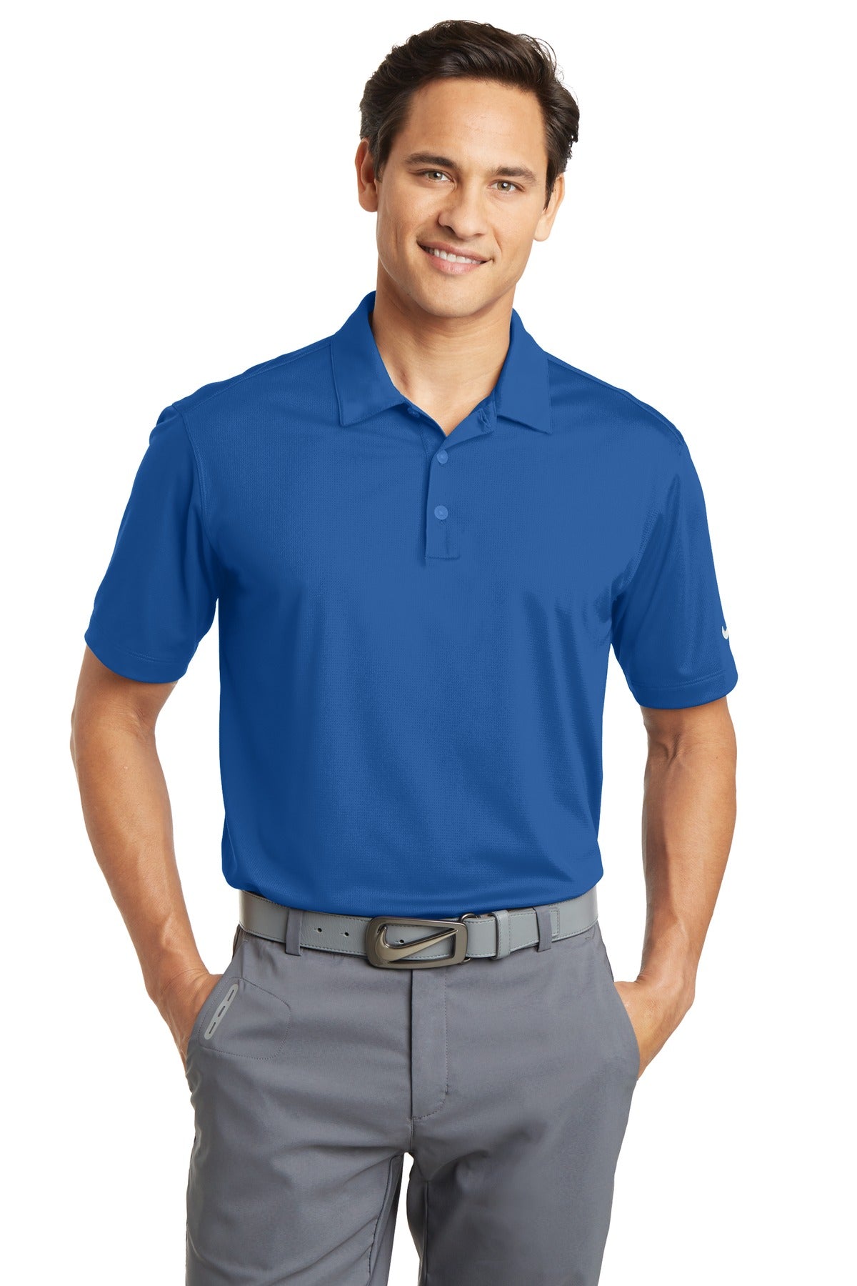 Nike Men's Dri-FIT Vertical Mesh Polo. 637167 Corporate Apparel Shirts & Tops
