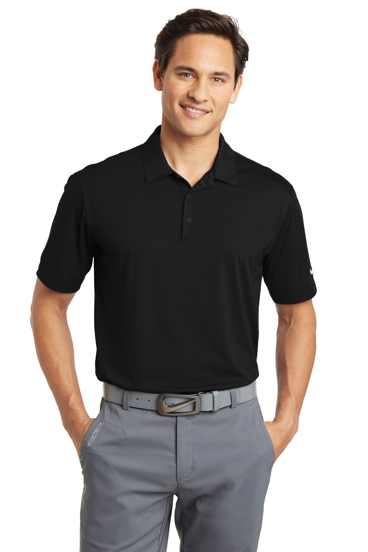 Nike Men's Dri-FIT Vertical Mesh Polo. 637167 Corporate Apparel Shirts & Tops
