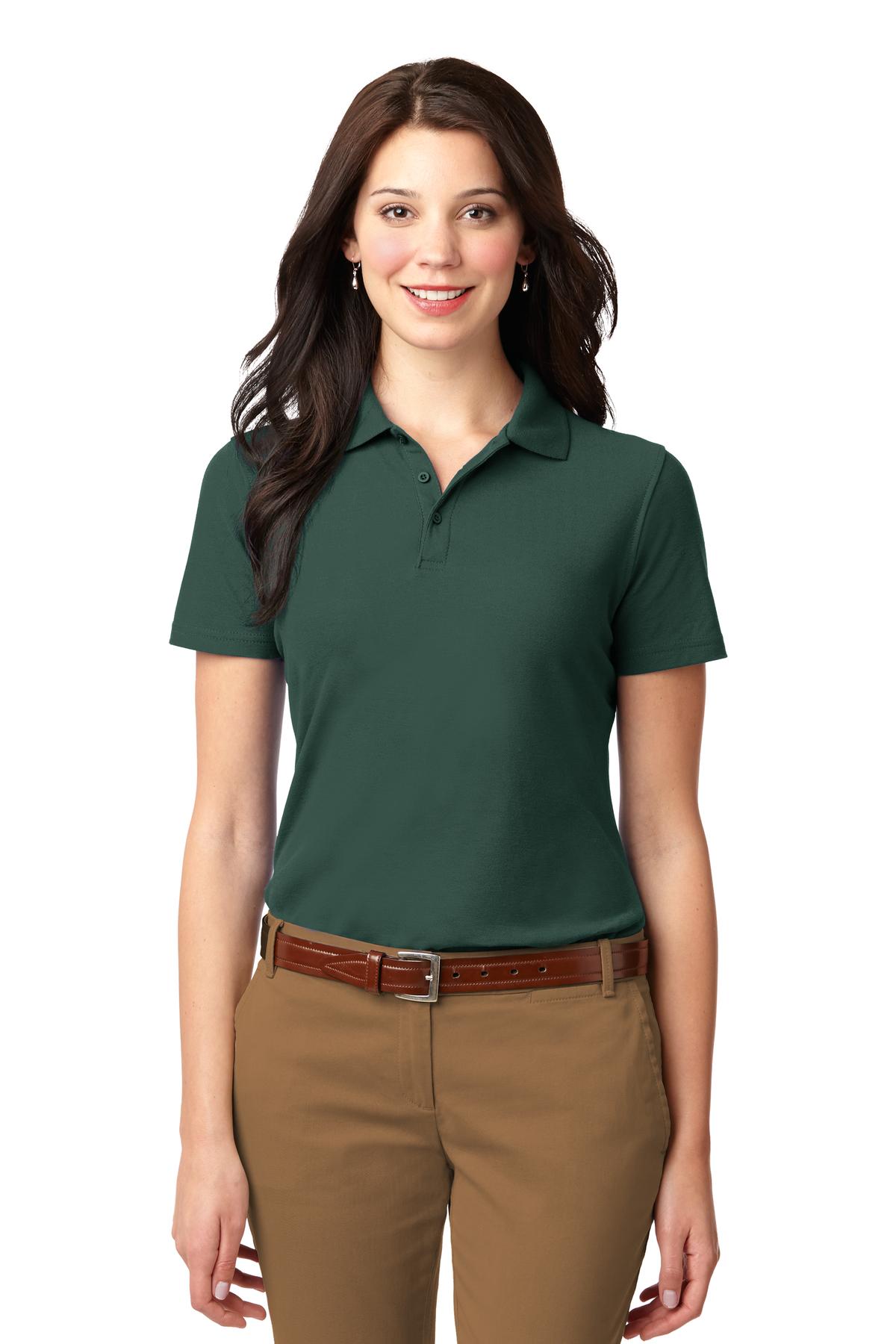 Port Authority Ladies Stain-Resistant Polo. L510 Womens Apparel Shirts & Tops