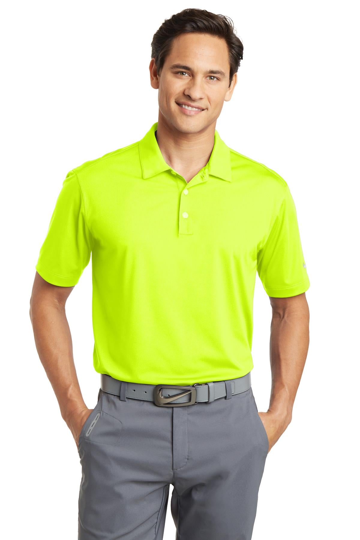 Nike Men's Dri-FIT Vertical Mesh Polo. 637167 Corporate Apparel Shirts & Tops