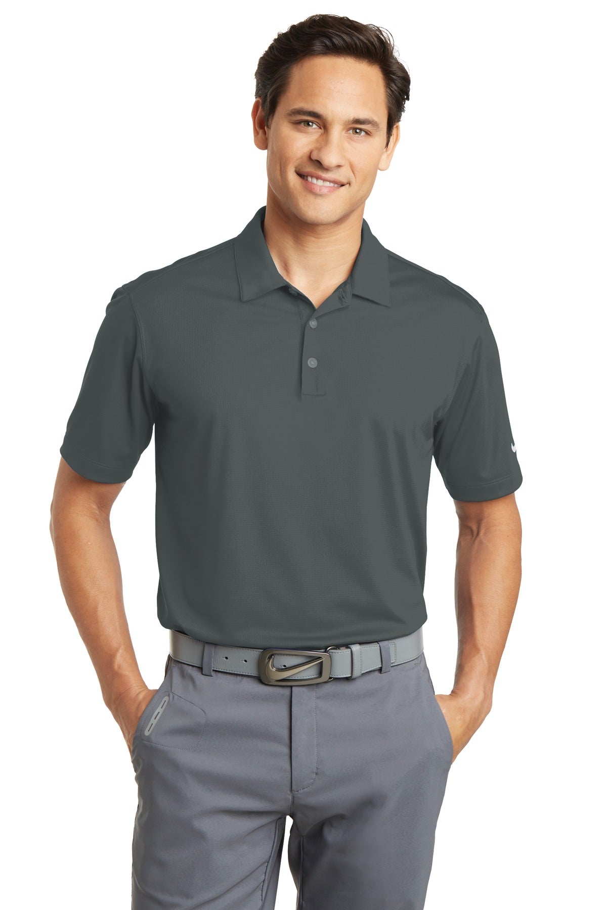 Nike Men's Dri-FIT Vertical Mesh Polo. 637167 Corporate Apparel Shirts & Tops
